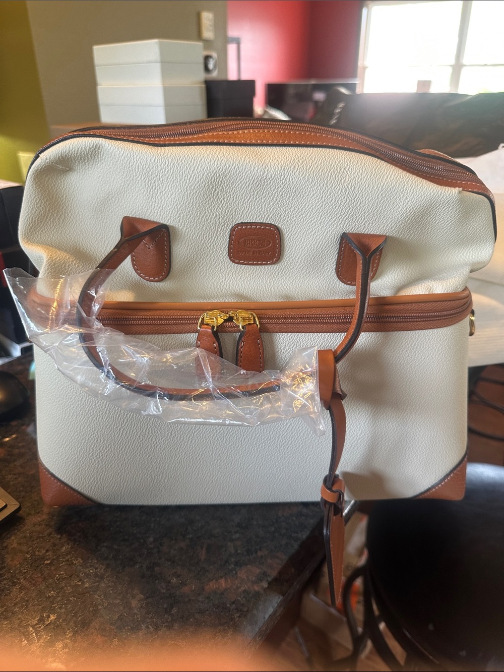 Bric's Firenze Tuscan Train Case Cream - Picture 4 of 4